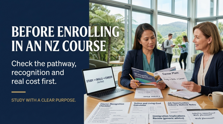 Before Enrolling in an NZ Course, Check These First